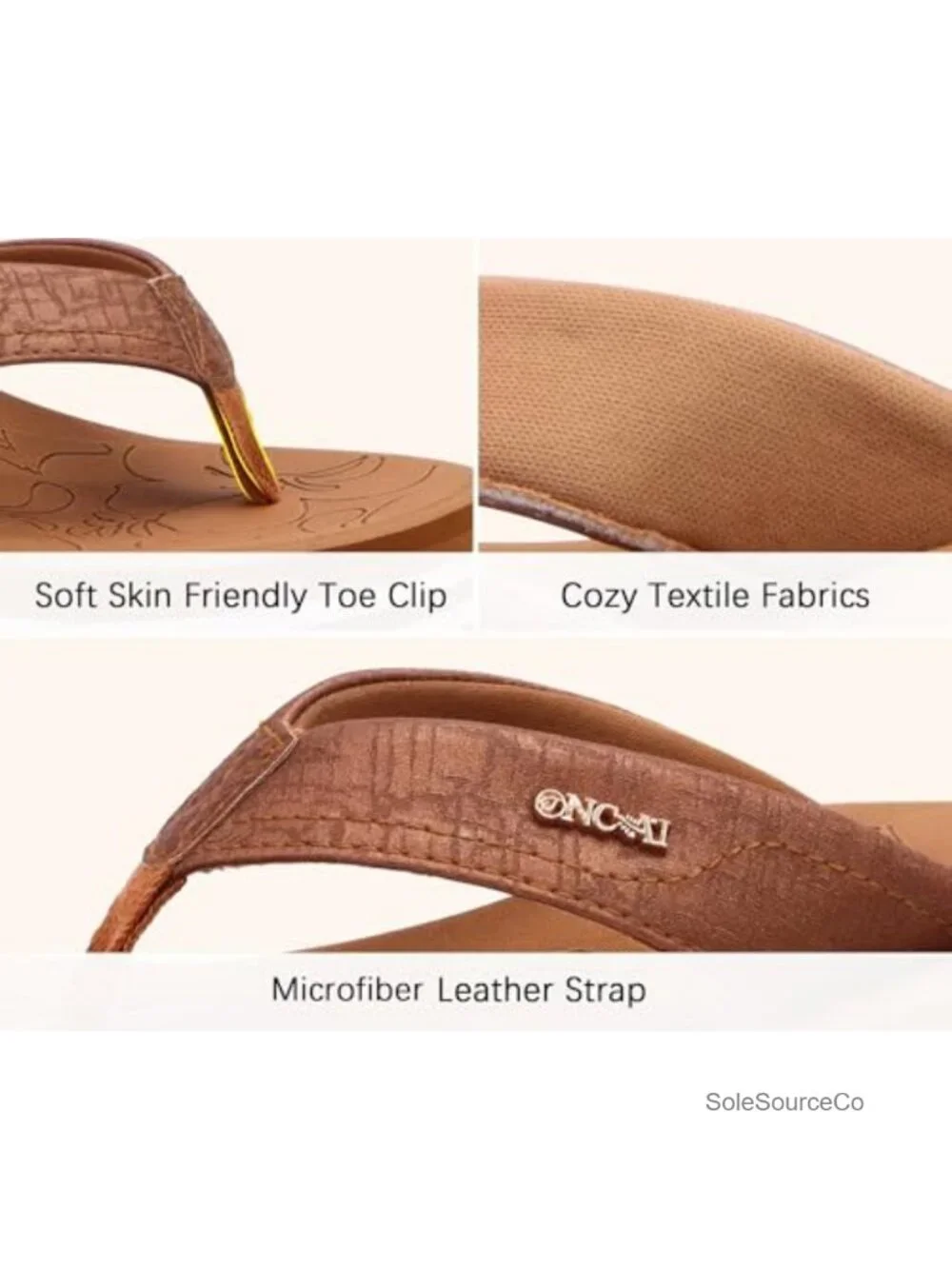 Women's Platform Wedge Flip Flops Chunky Heel Sandals Faux Leather Thong Slip